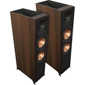 Klipsch Reference Premiere RP-8060FA II 6.5″ 600W 2-Way Dolby Atmos Floorstanding Speaker, Walnut, Pair