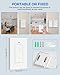 Wireless Light Switch and Receiver Kit, WILAWELS Wireless On Off Switches for Ceiling Light, Lamp, Moveable Remote Wall Switch, 100FT RF Range, No in-Wall Wiring Required, Pre-Programmed W06RC1106