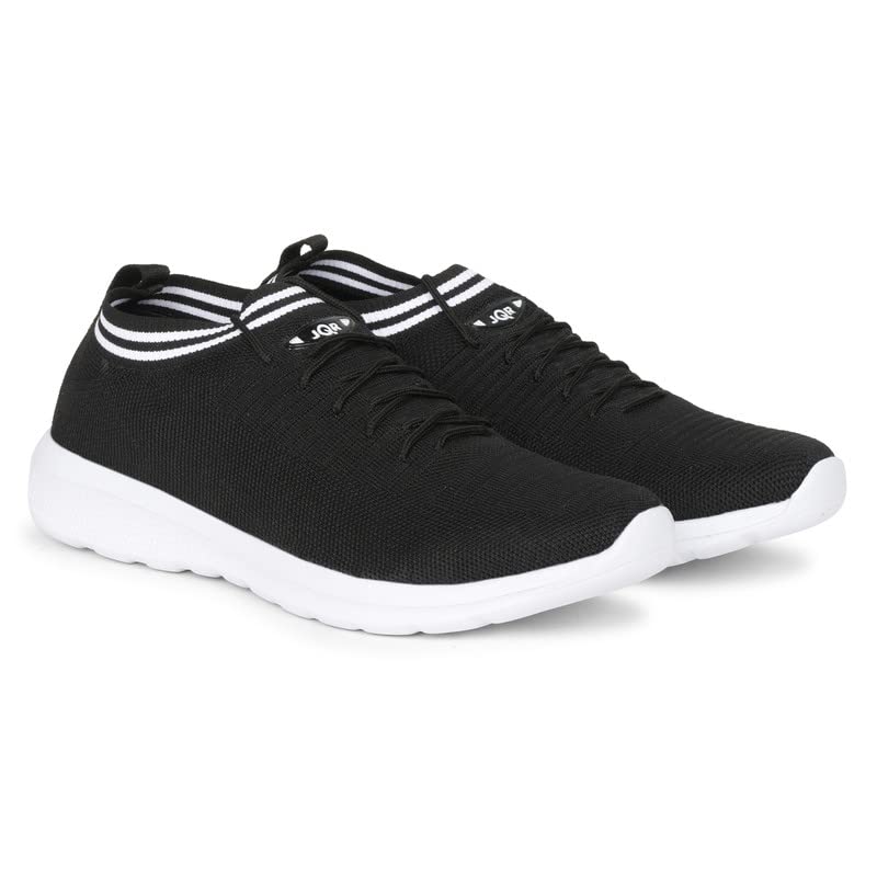 MOJ-401 with SPORTFOAM Technology Designed for Power Walking, Running, Trekking, Gym | lace up,Trendy & Stylish, Breathable, Lightweight, Comfortable, Flexible and Athletic BLK/WHT (B098TDL8YJ) Amazon Price History, Amazon Price Tracker