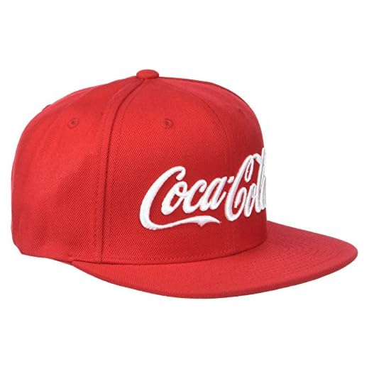 MERCHCODE Coca Cola Logo Snapback, Tapas Unisex Adulto, Rojo, Talla Única