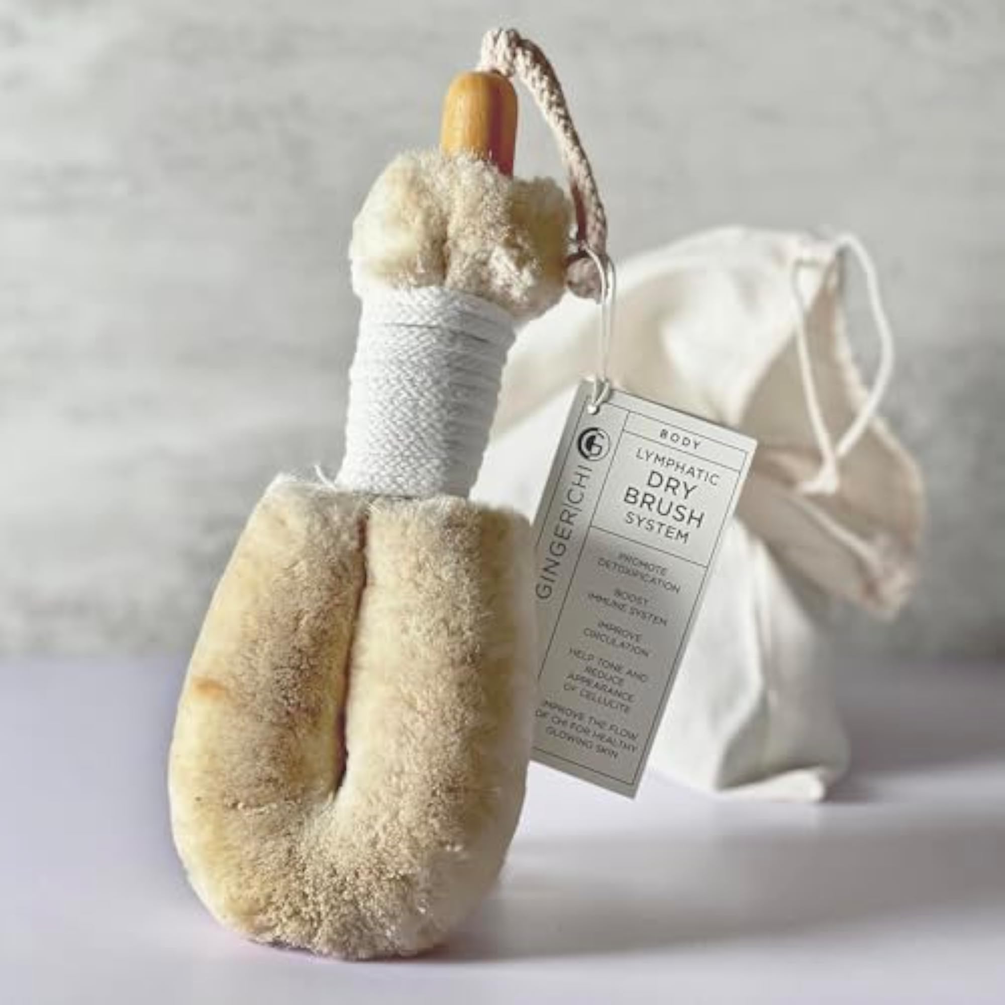 Jute Body Brush with GingerChi System