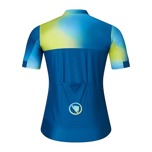 Endura Mens FS260 Road Cycling Jersey Print Barra Blue, X-Large
