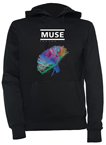 Luxogo Muse The 2nd Law Unisexe Noir Sweat À Capuche Homme Femme Unisex Black Hoodie Men's Women's