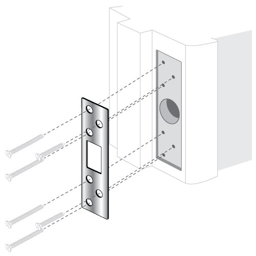 Pro-Lok 6" Security Strike Plate w/6 Screws