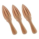 EPIGEIST 3 Piezas Exprimidor Manual de Limón de Madera sin Barniz para Cocina y Fiestas Prensa Cítrica Portátil para Jugos Naturales y Uso Versátil Eventos