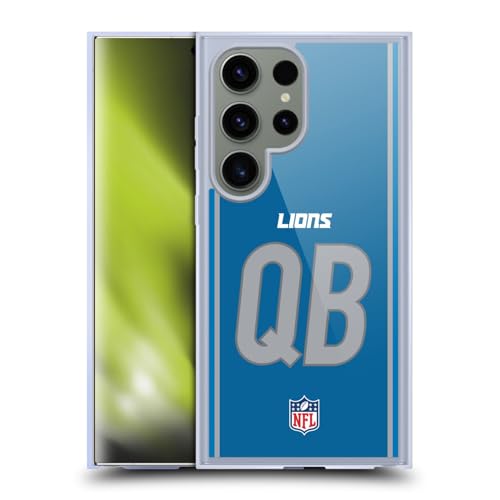 Coque Detroit Lions Galaxy S24 Ultra compatible MagSafe en gel bleu NFL Positions
