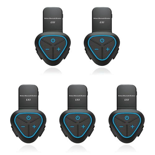Casque moto bleu LX1 d'été avec connexion Bluetooth et réduction de bruit