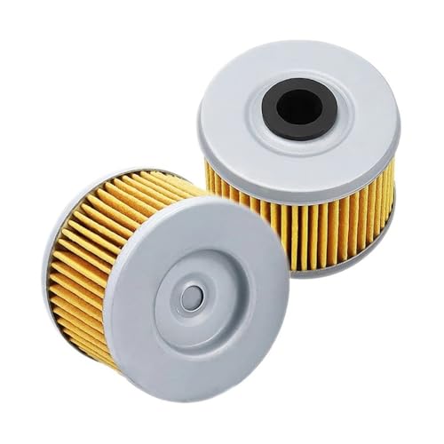 Filtre à huile pour moto Honda CRF250L et CBR300R - Lot de 2 pièces jaunes