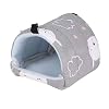 Modieuze Geen Ineenstorting 14 * 12 cm Huisdier Hangmat, Geen Vervorming Huisdier Hangmat, voor kleine Dier zoals Rat, hamster Eekhoorn Papegaai(Grey rabbit)