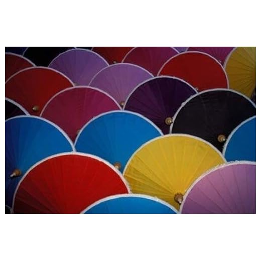 Colorful Umbrellas Poster from Chiang Mai