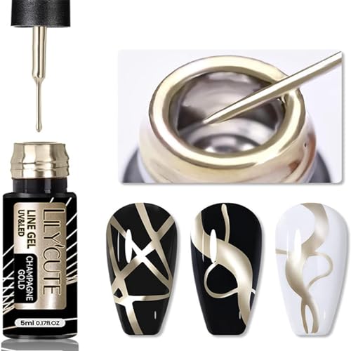 MrCuvaryas Gold Gel Nagellack Liner 5ml