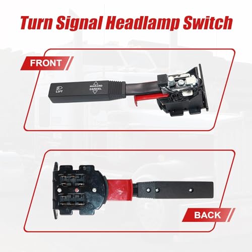 Image of SecosAutoparts Turn Signal Switch Headlamp Switch Compatible with Kenworth W900 T600 T2000 Trucks # 01481383 577.59014 57759014