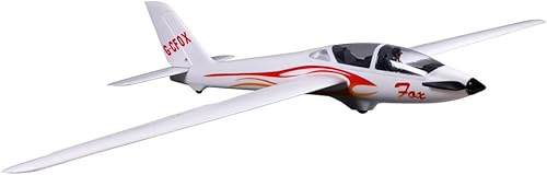 Fms Avión Fox Glider V2 RC de 90.551 in 5-CH Avión de control remoto (91.4") Envergadura con solapas PNP (sin radio, batería, cargador)