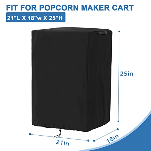 Image of 420D Waterproof Popcorn Machine Cover 21 inchL x 18 inchW x 25 inchH