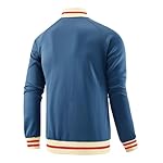 Men's Track Jackets Lightweight Long Sleeve Full Zip Streetwear Tops - Image 3