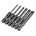 CNBTR 5cm Length S2 Alloy Steel Hex Shank Magnetic Flat Head Slotted Tip Screwdriver Bits 1/4inch Drive Pack of 6