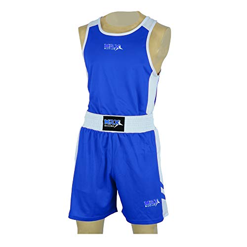 MRX Camisa masculina de uniforme de competição de boxe e mala para treinamento MMA Muay Thai Cage Fi