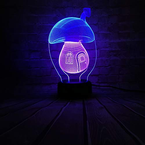 Cadeau de noel christmas gifts Lampe De Chevet Kawaii 3D Lampe Champignon USB Veilleuse Mixcolor Kid Jouets atmosphère de la chambre Lampe Family Decor Holiday Cadeau De Noël Avec télécommande