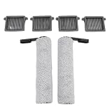 EaseSunny Per Tineco iFloor 5 Breeze Filtro di Ricambio e Spazzola a Rullo, Aspirapolvere Lavabile Parti per Peli di Animali Domestici, 4 Filtri 2 Spazzole