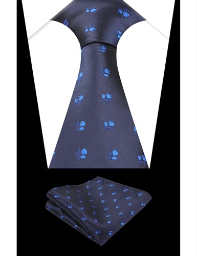 Image of Alizeal Mens 3.15'' Light Color Rustic Tie Handkerchief