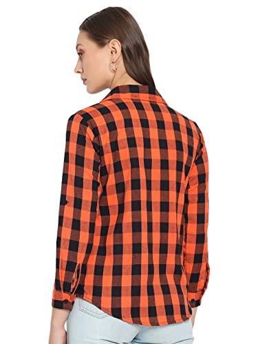 Image of Vastraa Fusion Women's Cotton Checkered Shirt
