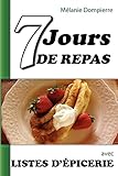 7 jours de repas et listes d'épicerie (French Edition)