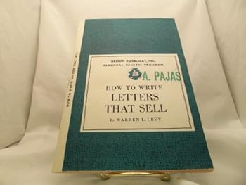 Paperback Personal Success Program: How to Write Letters That Sell Book