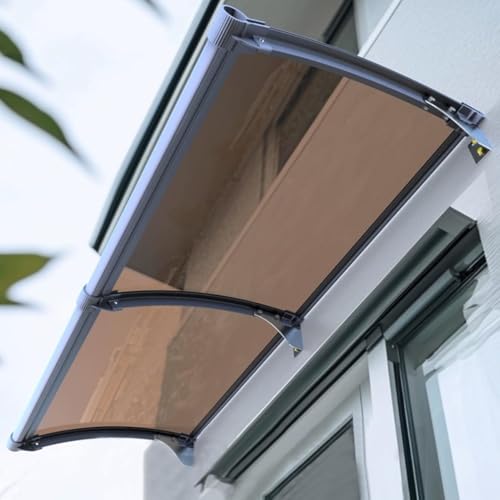 Housse en polycarbonate premium pour porte d'entrée avec cadre alu