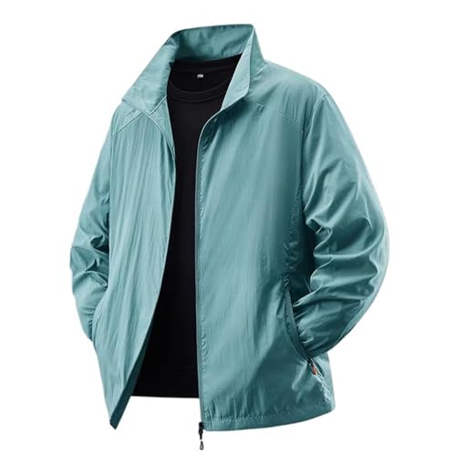 Chemisier soleil léger homme GUOYUXIAO veste de pêche respirante bleu clair