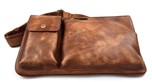 Sac bourse rétro en cuir marron le compagnon idéal de vos sorties