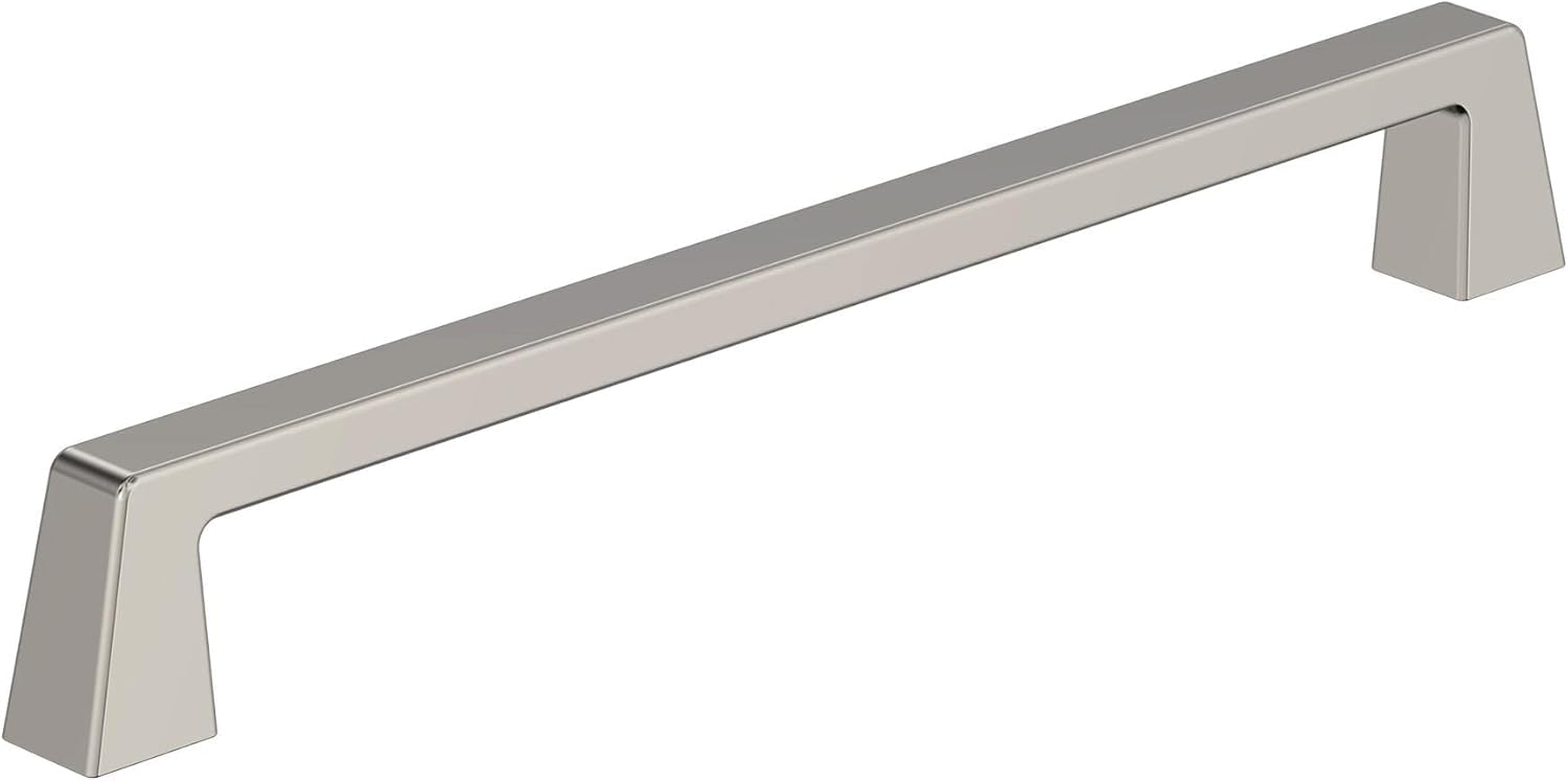 Amerock 8" Blackrock Polished Nickel Drawer Pull