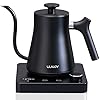 Ulalov Gooseneck Electric Kettle 1.0L with Temperature Control,Ultra Fast Boiling Hot Water Kettle for Pour-Over Coffee/Tea,100% Stainless Steel, 5 Variable Presets, 12H Keep Warm,Leak-Proof, 1200W