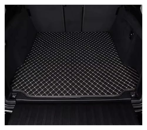 Tapis de coffre pour Peugeot 206 2004-2008 en cuir artificiel noir et beige