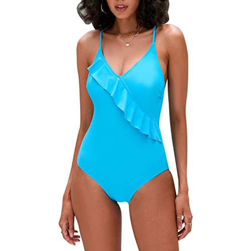 Damen Badeanzug Monokini - Schlankmachend Mit Push-Up & Bauchkontrolle