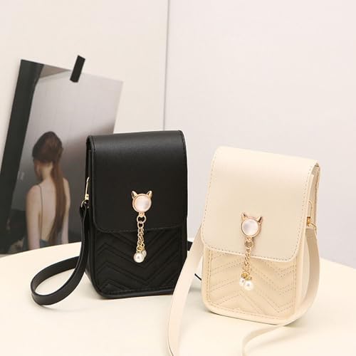 Fashion Ladies Crossbody Bag Underarm Wallet Mobile Phone Bag Shoulder Bag Solid Color Buckle4