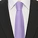 Junmaxroad Lilac Lavender Ties For Men Solid Color Formal Neckties 3.15
