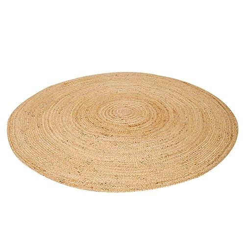 Casa Moro Jute Teppich Tamani Natur Ø 90 cm rund beige braun | Teppich-Läufer im Boho-Chic aus...