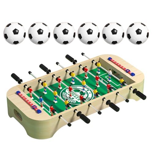 Kickertisch für Kinder, Holzfußballtisch, Tischfußballspiel, Kinderfußballtisch, Desktop-Fußballspiel, Fußball-Brettspiel, Thanksgiving-Tischspiel, Kickerspiel für Kinder