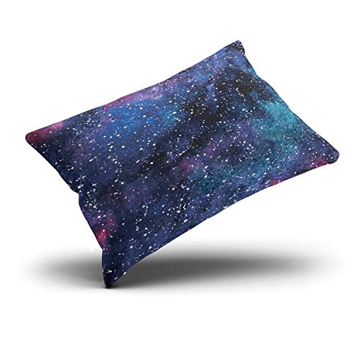 Healbrighting Pillow Cases Cosmic Colorful Watercolor Galaxy Night Sky With Stars Home Decorative Pillowcase King 20 X 36 Inch One Side Pattern Throw Pillow Covers #TOP2