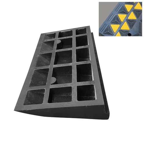 Rampa de umbral de goma resistente 19.7x11x3.1 pulg miniatura 3