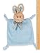 Bearington Baby Wee Bunny Tail, Small Blue Bunny Stuffed Animal Lovey Security Blanket, 8