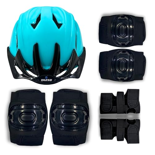 Image of Taezo 7-Pc Kids Skating Safety Kit, Boys & Girls, Medium, 55cm