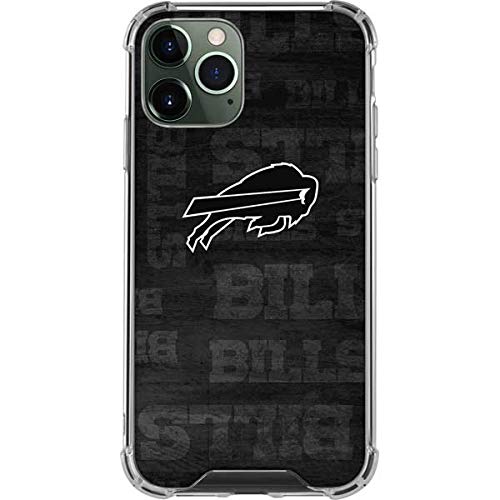 Skinit Clear Phone Case Compatible with iPhone 12 Pro Max - Officially Licensed NFL Buffalo Bills Black & White Design