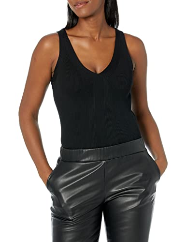 Image of KARL LAGERFELD Women's Ribbed V-Neck Tank Top