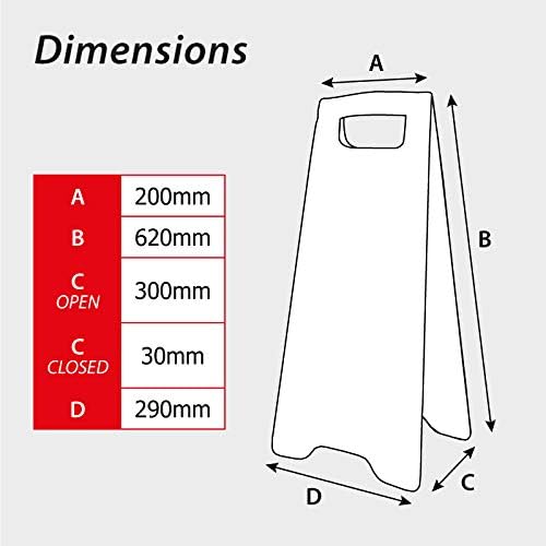 Scan SCA4710 Heavy Duty A-Board Sign - Men at work,Yellow