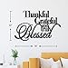 Vivegate Thankful Grateful Blessed Wall Decor – Home Thankful Iron Wall Decor Blessed Wall Signs for Home Decor Entry Way (Large - 18