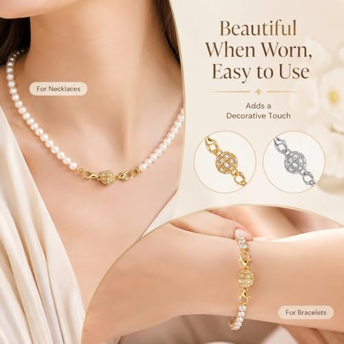 Cierres magneticos para collares hacer joyas pulseras tobilleras y extensores de cadena DIY 8