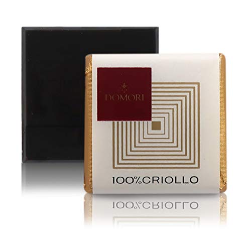 Domori Napolitain Schokolade mit 100% Kakao Criollo, Fondant Schokolade, 1 kg, ca. 185 Napolitains