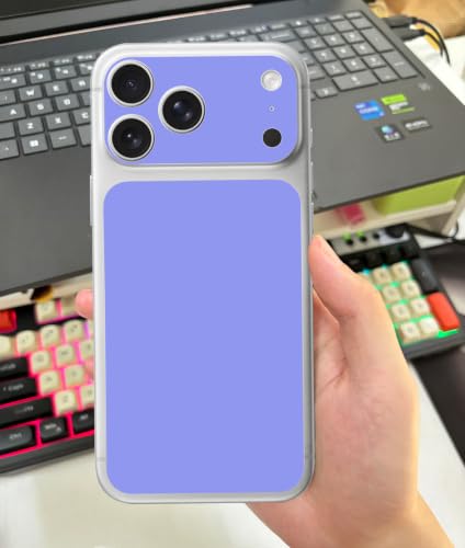 Calcomanías traseras de teléfono compatibles con iPhone 17 Pro Max lavanda vinilo protector 6