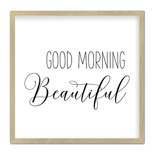 Rustic Chic Style Wooden Signs with Classic Quotes Good Morning